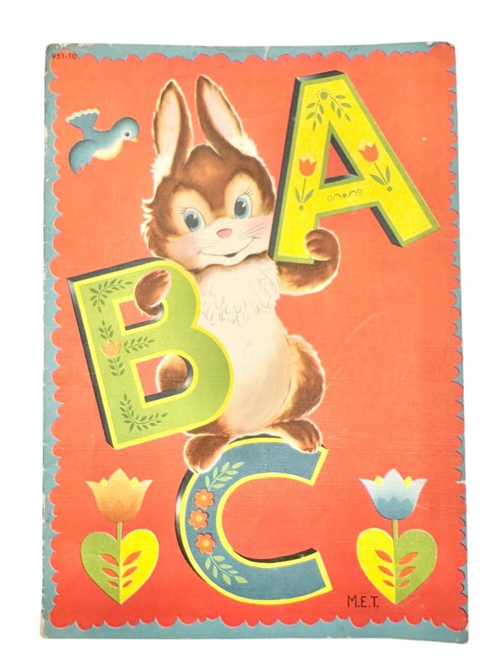 Vintage 1949 Whitman ABC Childrens Book With Colorful Illustrations & Rhymes